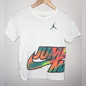 Jordan Boys Jumpman Wrap Graphic Tee White Medium